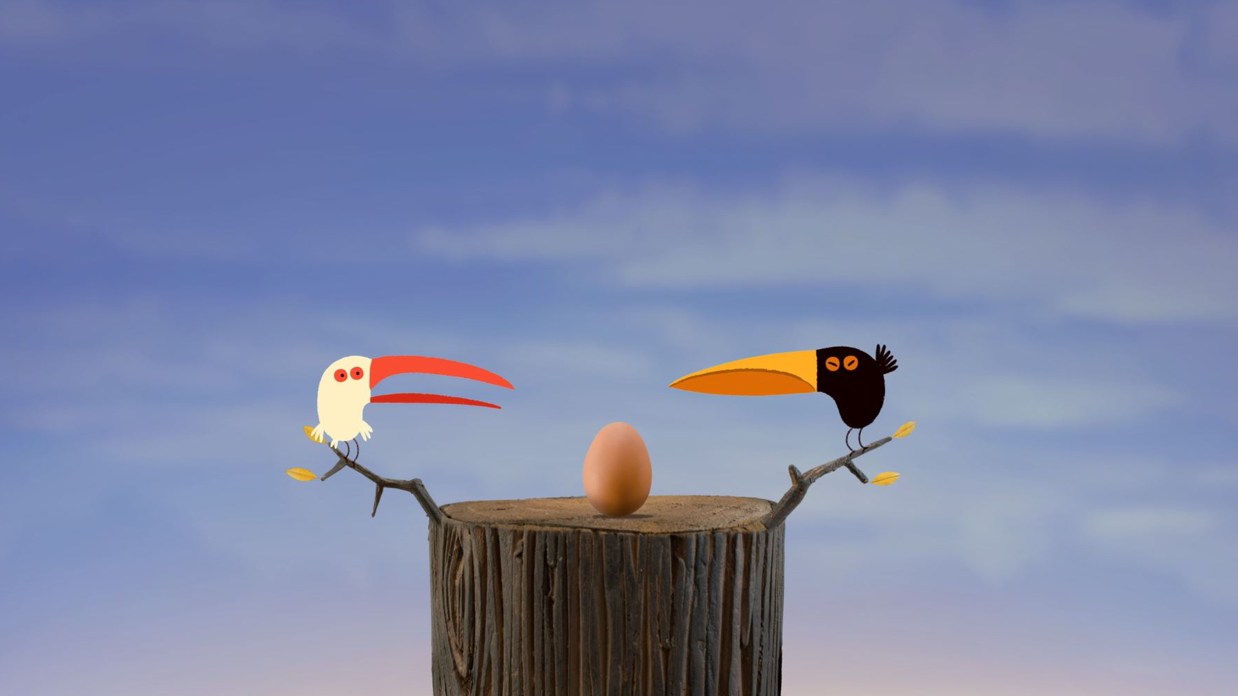 Dos ocellets. L'ou